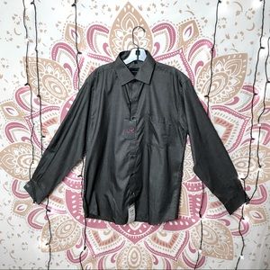 Richmond Gray/Silver Striped Dress Shirt NWT L